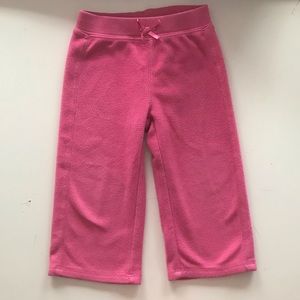 Pink worm thick fleece fuzzy sweats